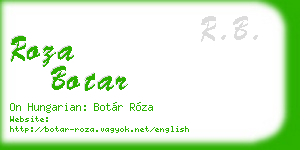 roza botar business card